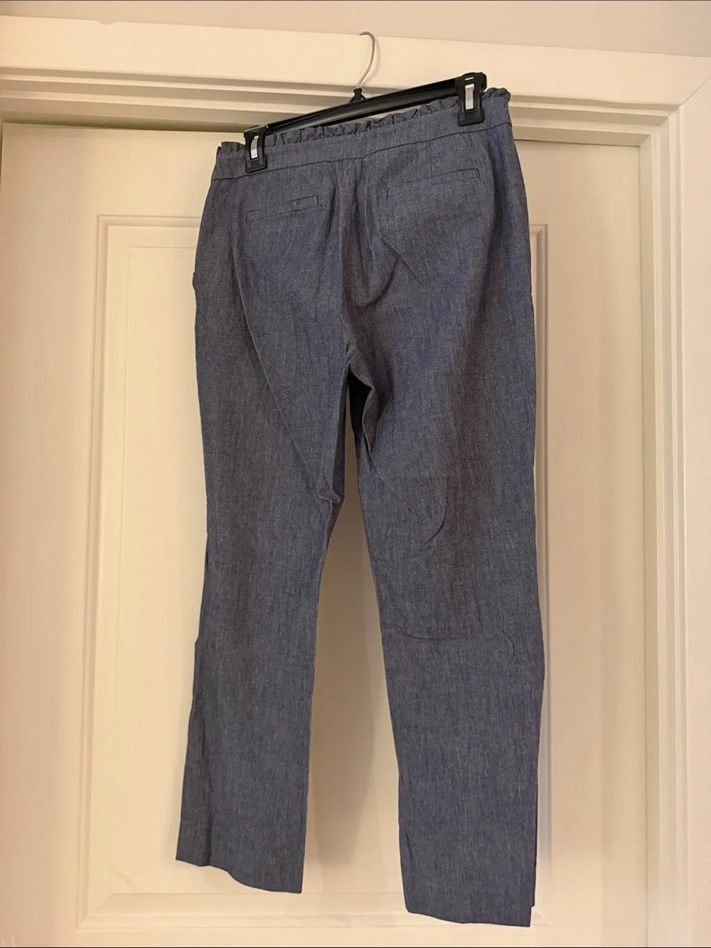 J. Crew Chambray Ankle-Length Cropped Jeans